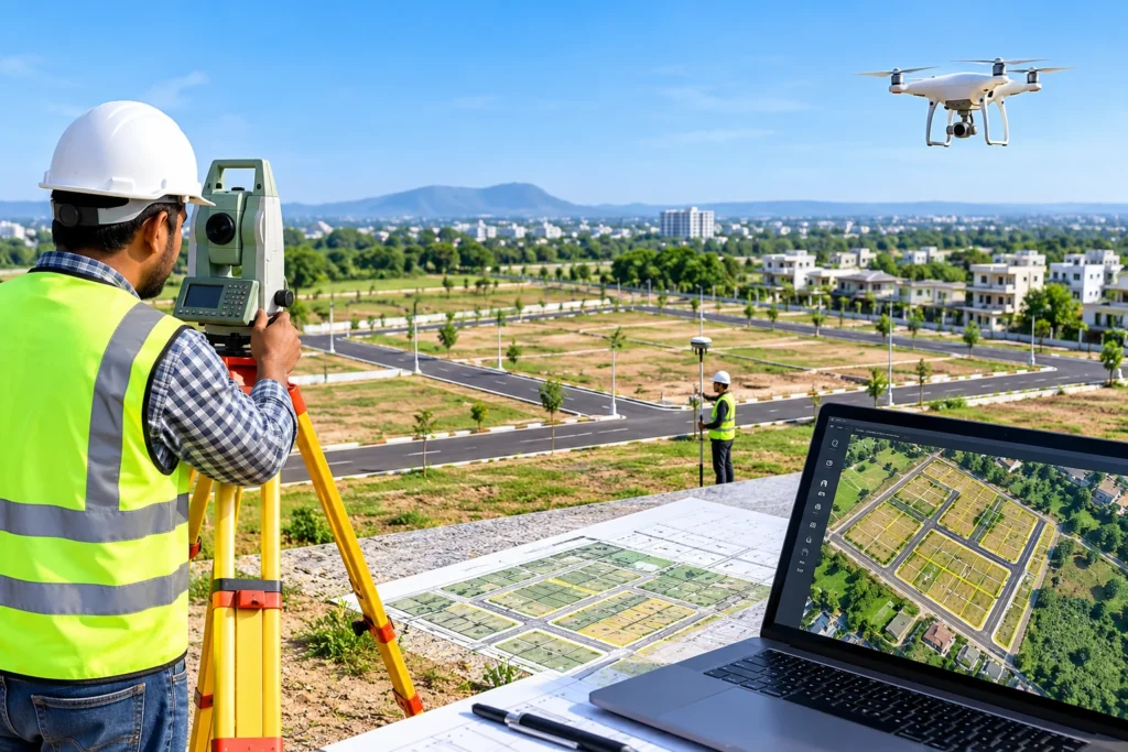 Digital Land Surveying for Residential Layout Development